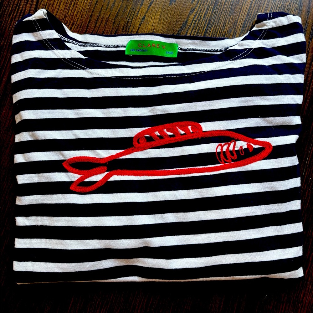 Clare V Sardine Nautical Tee